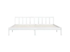 vidaXL Massivholzbett Weiß Kiefer 200x200 cm923563