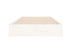vidaXL Massivholzbett Weiß 90x200 cm1279649