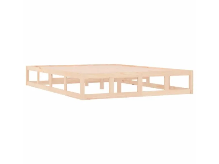 vidaXL Massivholzbett 140x190 cm 820841