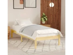 vidaXL Massivholzbett 90x190 cm 3FT Single1134883