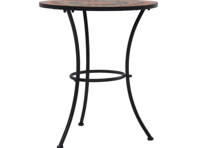 vidaXL Mosaik-Bistrotisch Orange/Grau 60 cm Keramik 46717