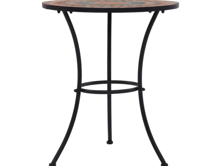 vidaXL Mosaik-Bistrotisch Orange/Grau 60 cm Keramik 46717