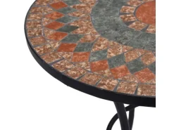 vidaXL Mosaik-Bistrotisch Orange/Grau 60 cm Keramik 46717
