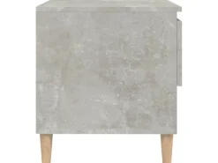vidaXL Nachttische 2 Stk Betongrau 50x46x50 cm Holzwerkstoff