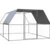 vidaXL Outdoor-Hühnerkäfig 3x4x2 m Verzinkter Stahl Modell 2