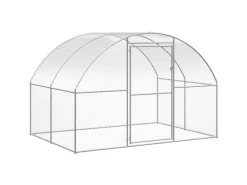 vidaXL Outdoor-Hühnerstall 3x6x2 m Verzinkter Stahl