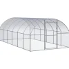 vidaXL Outdoor-Hühnerstall 3x6x2 m Verzinkter Stahl Modell 1