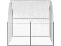 vidaXL Outdoor-Hühnerstall 3x8x2 m Verzinkter Stahl Modell 1