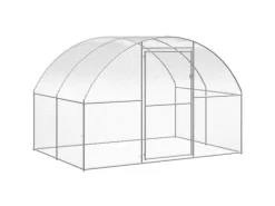 vidaXL Outdoor-Hühnerstall 3x10x2 m Verzinkter Stahl Modell 2