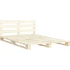 vidaXL Palettenbett Massivholz Kiefer 200x200 cm619014