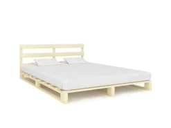 vidaXL Palettenbett Massivholz Kiefer 200x200 cm619014
