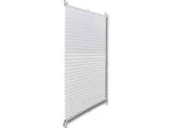 vidaXL Plissee Faltrollo Rollo Plisseerollo 100x200cm Weiß