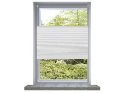vidaXL Plissee Faltrollo Rollo Plisseerollo 100x150cm Weiß