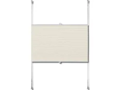 vidaXL Plissee Faltrollo Rollo Plisseerollo 100x150cm Creme