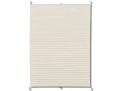 vidaXL Plissee Faltrollo Rollo Plisseerollo 40x150cm Creme