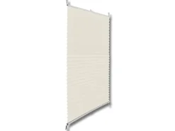 vidaXL Plissee Faltrollo Rollo Plisseerollo 70x200cm Creme