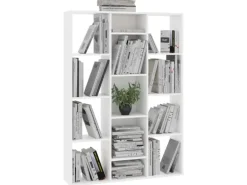 vidaXL Raumteiler/Bücherregal Weiß 100x24x140 cm Holzwerkstoff