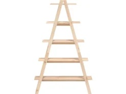 vidaXL Regal mit 5 Böden A-Form 110x40x180,5 cm Massivholz Kiefer