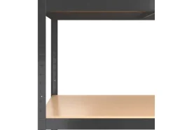 vidaXL Regale mit 5 Böden 2 Stk Anthrazit Stahl & Holzwerkstoff 152868