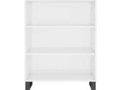 vidaXL Regalschrank Hochglanz-Weiß 69,5x32,5x90 cm Holzwerkstoff 828390