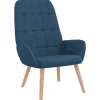 vidaXL Relaxsessel Blau Stoff 4102646