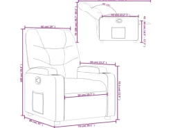 vidaXL Relaxsessel Dunkelgrau Stoff Modell 59