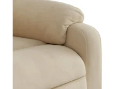vidaXL Relaxsessel Elektrisch Creme Mikrofasergewebe Modell 4
