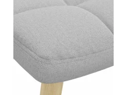 vidaXL Relaxsessel mit Fußhocker Wolkengrauer Stoff 4016777