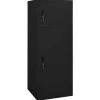 vidaXL Sattelschrank Schwarz 53x53x140 cm Stahl