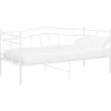 vidaXL Schlafsofa Bettgestell Weiß Metall 90x200 cm650988