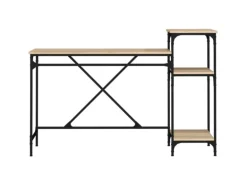 vidaXL Schreibtisch mit Regal Sonoma-Eiche 135x50x90 cm Holzwerkstoff 826710
