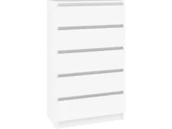 vidaXL Schubladenschrank Weiß 60x36x103 cm Holzwerkstoff