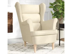vidaXL Sessel Creme 74x84x100 cm Stoff 4016902