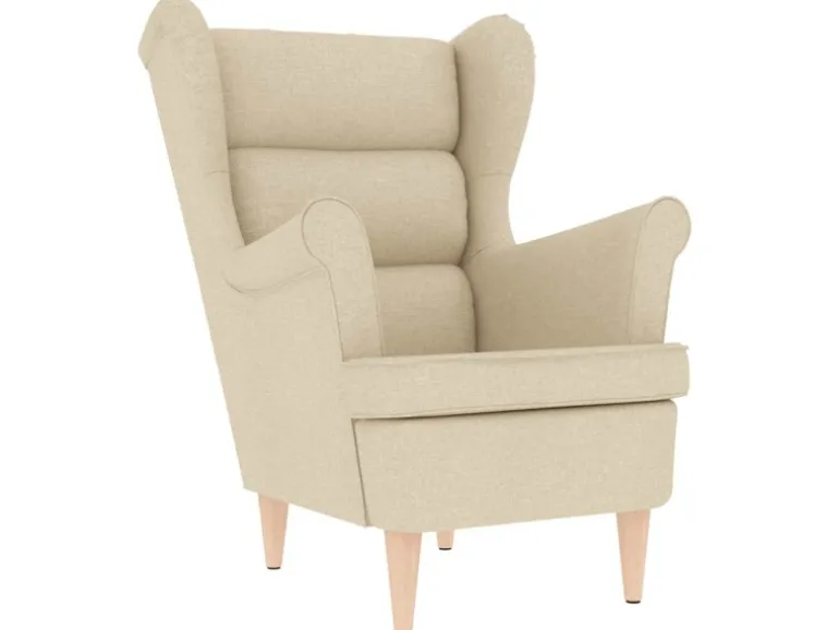 vidaXL Sessel Creme 74x84x100 cm Stoff 4016902