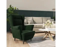 vidaXL Sessel Dunkelgrün Samt Modell 1