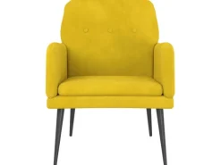 vidaXL Sessel Gelb 62x79x79 cm Samt Modell 1