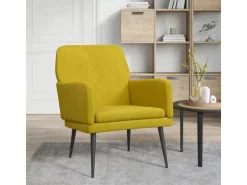 vidaXL Sessel Gelb 62x79x79 cm Samt Modell 1