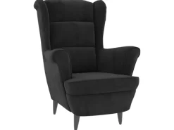 vidaXL Sessel Schwarz Samt Modell 3