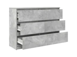 vidaXL Sideboard Betongrau 100x35x76 cm Holzwerkstoff 3328501