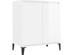 vidaXL Sideboard Hochglanz-Weiß 60x35x70 cm Holzwerkstoff 806082