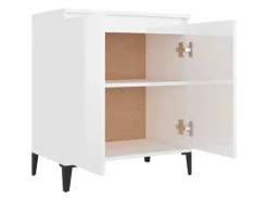 vidaXL Sideboard Hochglanz-Weiß 60x35x70 cm Holzwerkstoff 806082