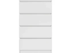 vidaXL Sideboard Hochglanz-Weiß 60x35x98,5 cm Holzwerkstoff 800537