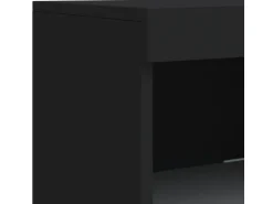 vidaXL Sideboard mit LED-Leuchten Schwarz 162x37x100 cm 3209171