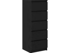 vidaXL Sideboard mit Schubladen Schwarz Eichen-Optik 37,5x35x99 cm 861761