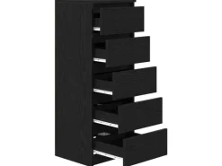 vidaXL Sideboard mit Schubladen Schwarz Eichen-Optik 37,5x35x99 cm 861761
