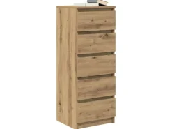 vidaXL Sideboard mit Schubladen Artisan-Eiche 37,5x35x99 cm 861768