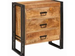 vidaXL Sideboard mit Schubladen Braun 66 x 33 x 70 cm Massivholz Mango 4016718