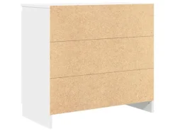 vidaXL Sideboard mit Schublade Weiß 71x35x65 cm Holzwerkstoff 861571