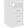 vidaXL Sideboard mit Schubladen Weiß 40x50x76 cm Holzwerkstoff