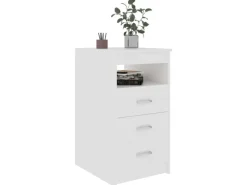 vidaXL Sideboard mit Schubladen Weiß 40x50x76 cm Holzwerkstoff